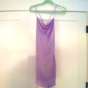 Lavender slip dress